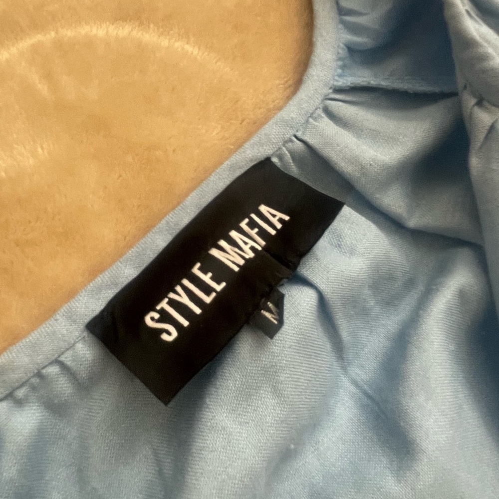 Style Mafia Sky Blue Floral Dress - Picture 5 of 16